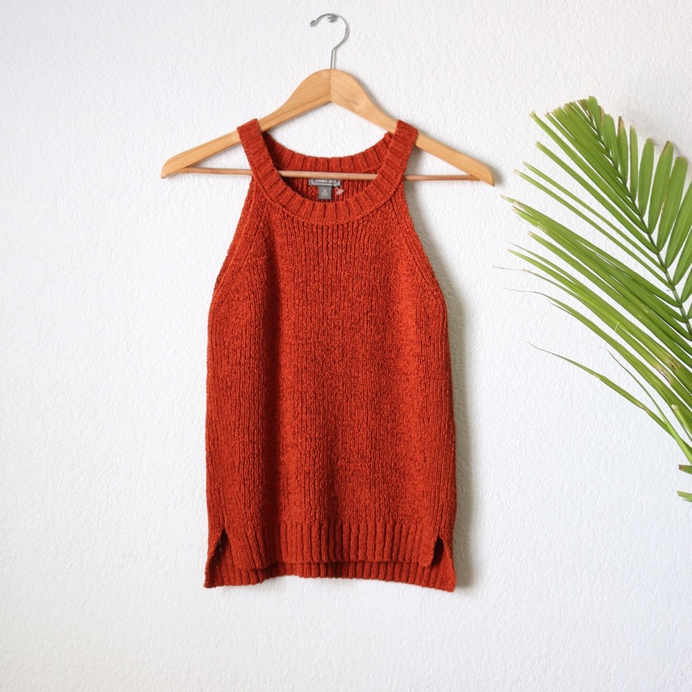 J. Crew Point Sur Orange Top Sz:S